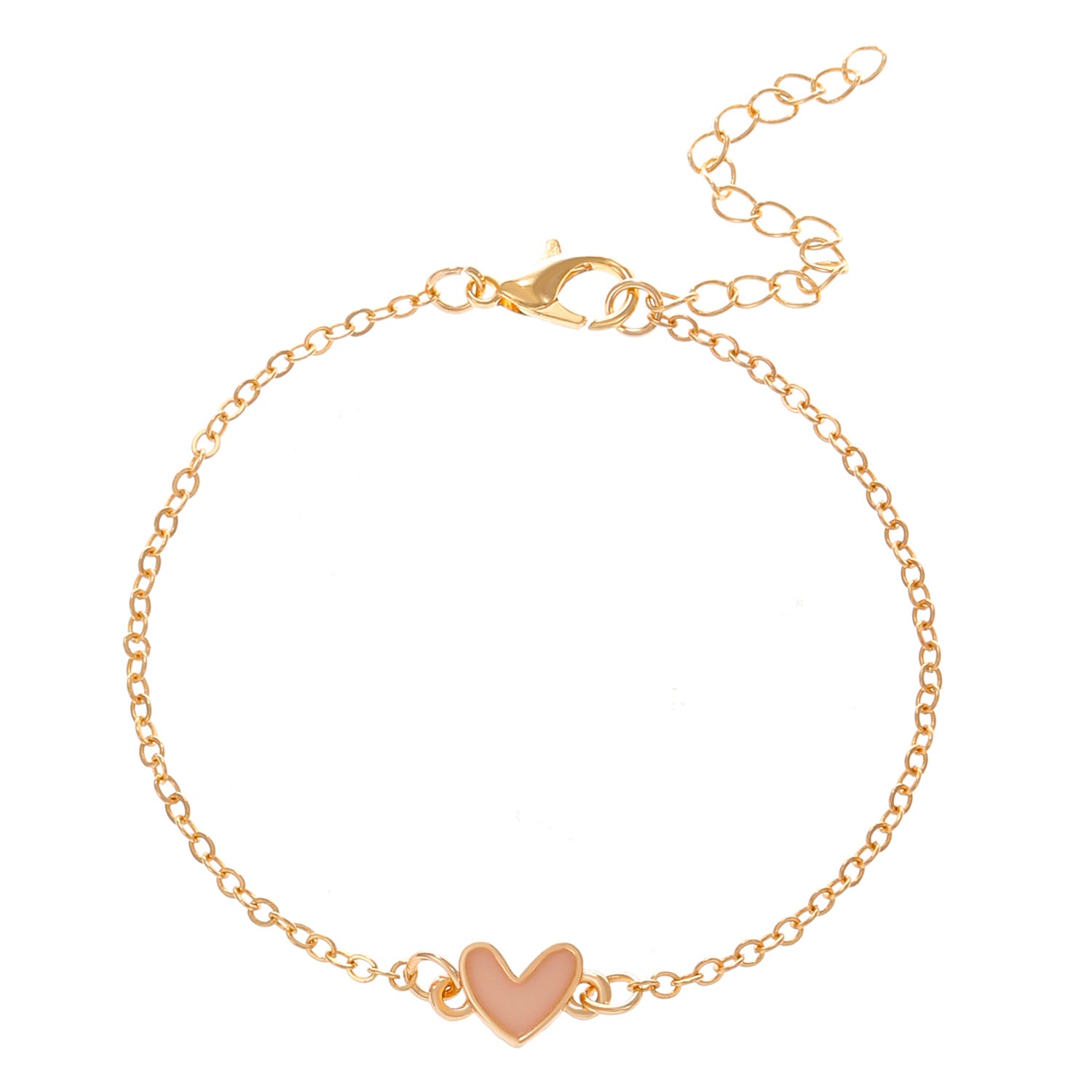 Wholesale All-match love necklace simple high-end peach heart pendant